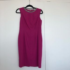 Anne Klein pink magenta dress